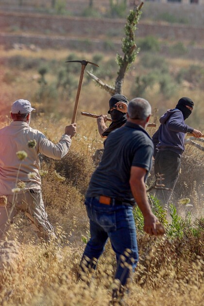 Israeli settlers attack Palestinians, foreign activists in West Bank