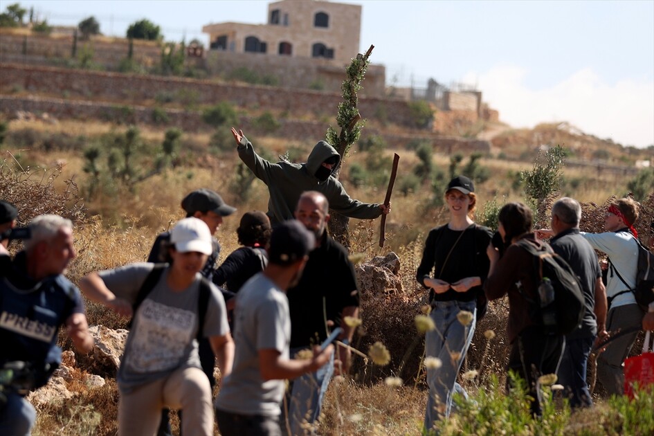Israeli settlers attack Palestinians, foreign activists in West Bank