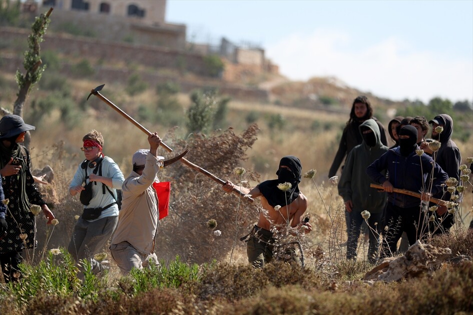 Israeli settlers attack Palestinians, foreign activists in West Bank