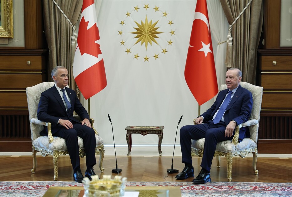 Cumhurbaşkanı Erdoğan, Kanada Başbakanı Carney'i kabul etti