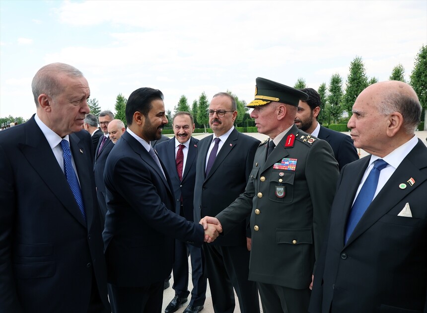 Cumhurbaşkanı Erdoğan, Irak Başbakanı Zeydi'yi resmi törenle karşıladı