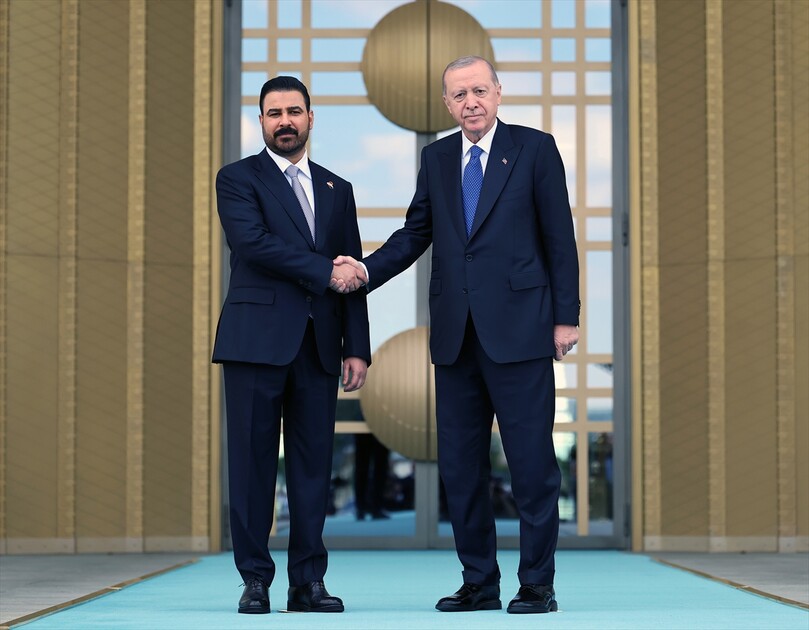 Cumhurbaşkanı Erdoğan, Irak Başbakanı Zeydi'yi resmi törenle karşıladı