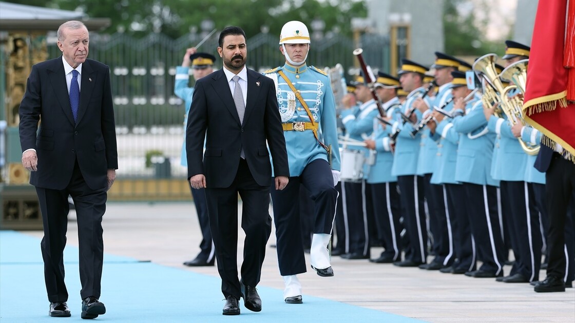 Cumhurbaşkanı Erdoğan, Irak Başbakanı Zeydi'yi resmi törenle karşıladı
