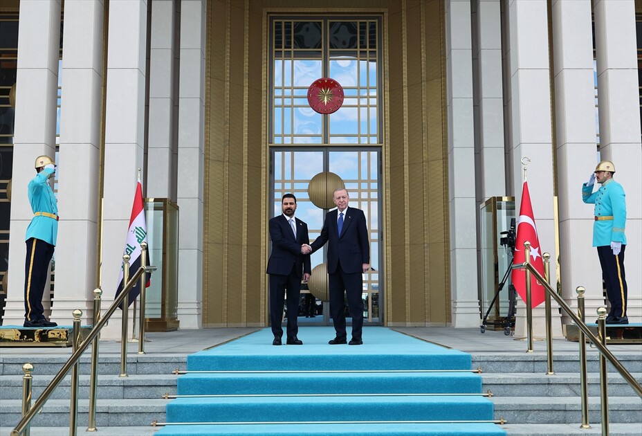 Cumhurbaşkanı Erdoğan, Irak Başbakanı Zeydi'yi resmi törenle karşıladı