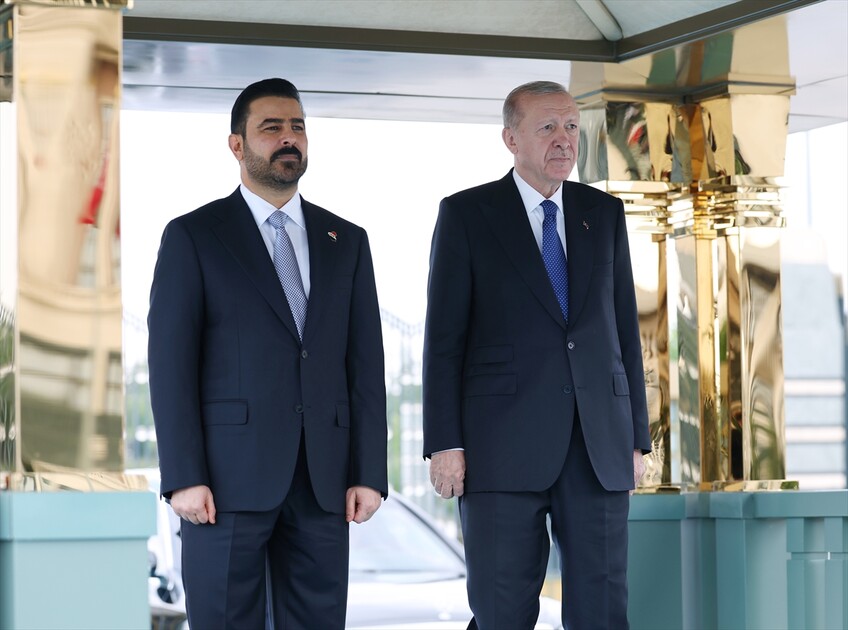 Cumhurbaşkanı Erdoğan, Irak Başbakanı Zeydi'yi resmi törenle karşıladı