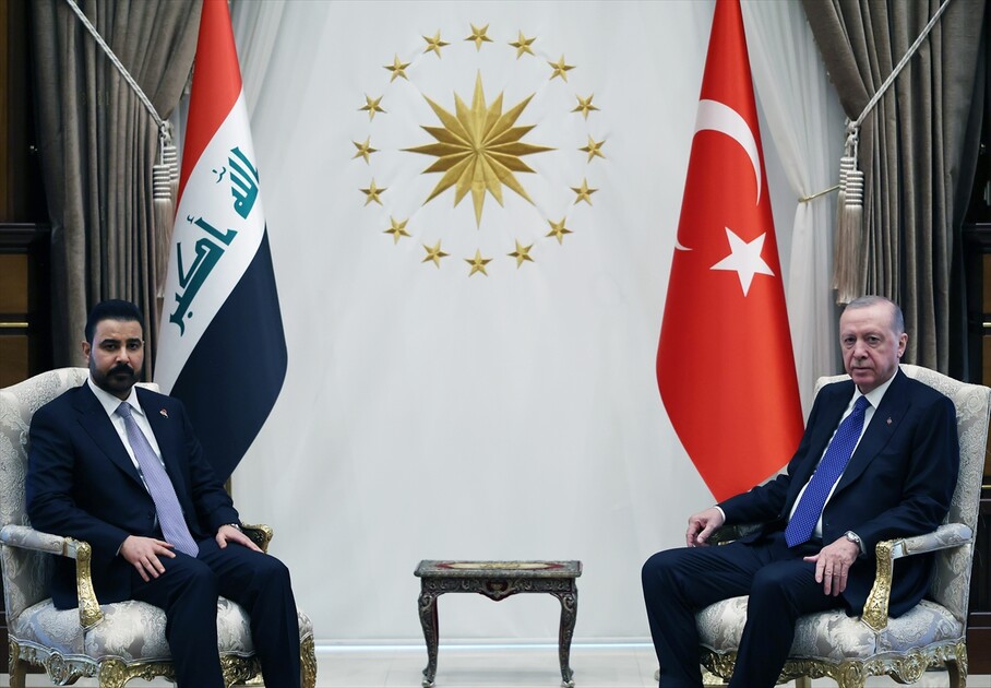 Cumhurbaşkanı Erdoğan, Irak Başbakanı Zeydi'yi resmi törenle karşıladı