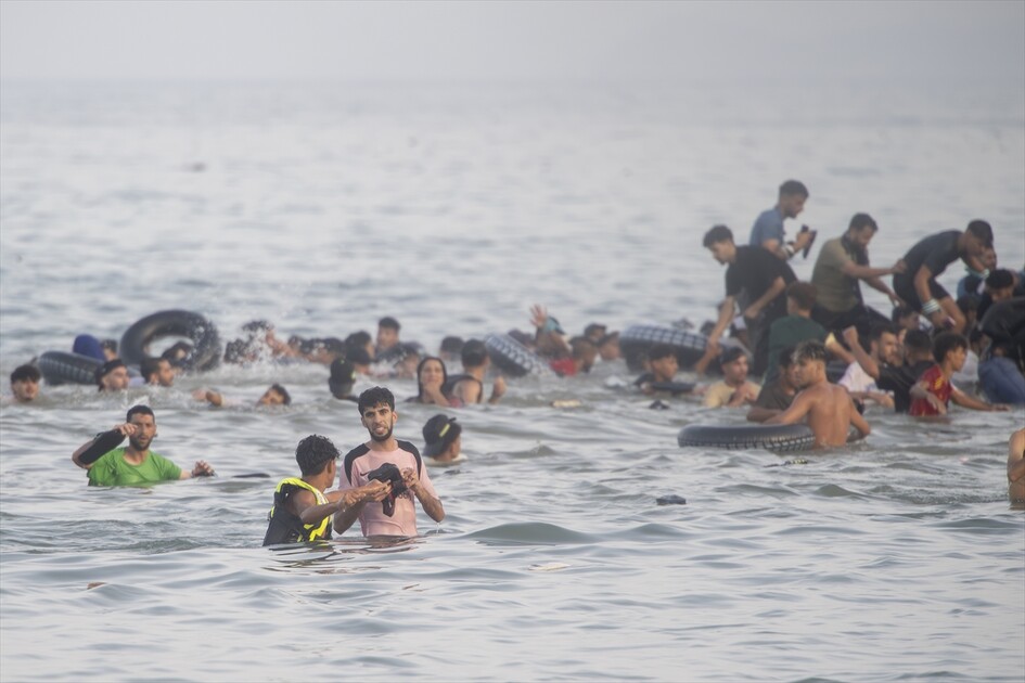 Hundreds of migrants reach Spain's Ceuta after swimming from Morocco