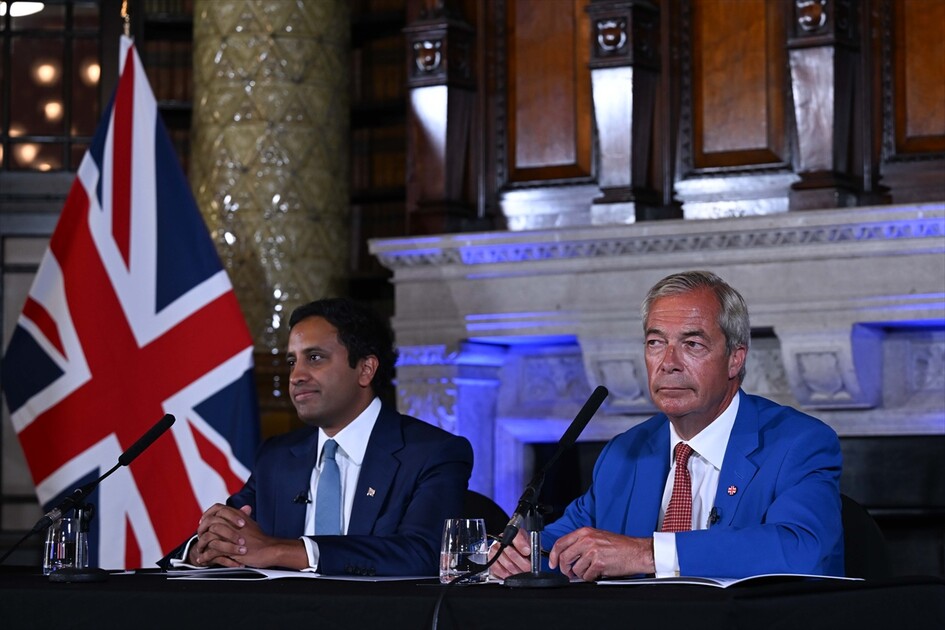 Reform UK holds press conference in London