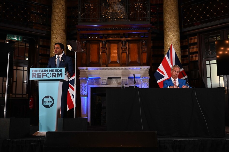 Reform UK holds press conference in London