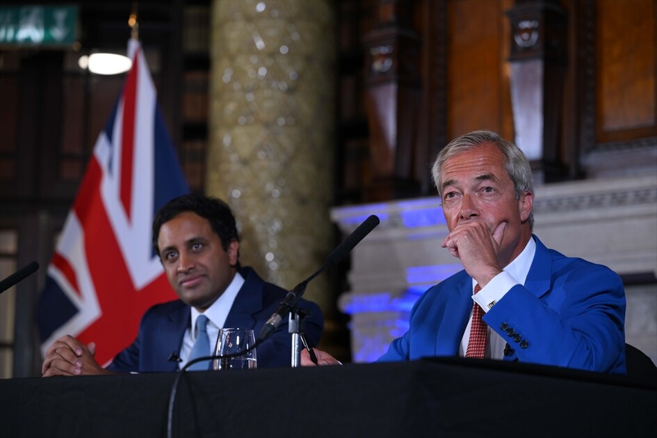 Reform UK holds press conference in London