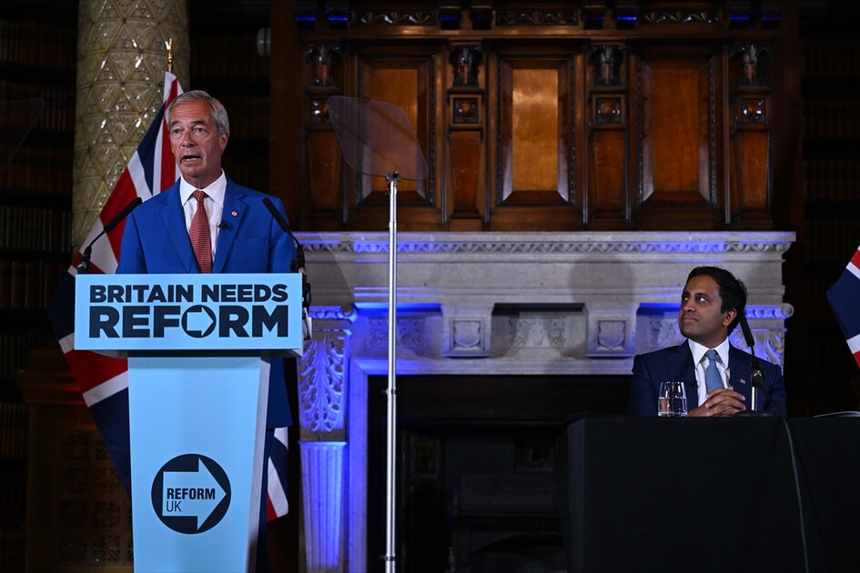 Reform UK holds press conference in London