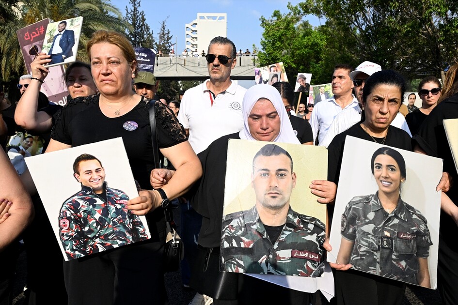 Lübnan'da Beyrut Limanı patlamasının 6. yılı dolayısıyla anma töreni düzenlendi