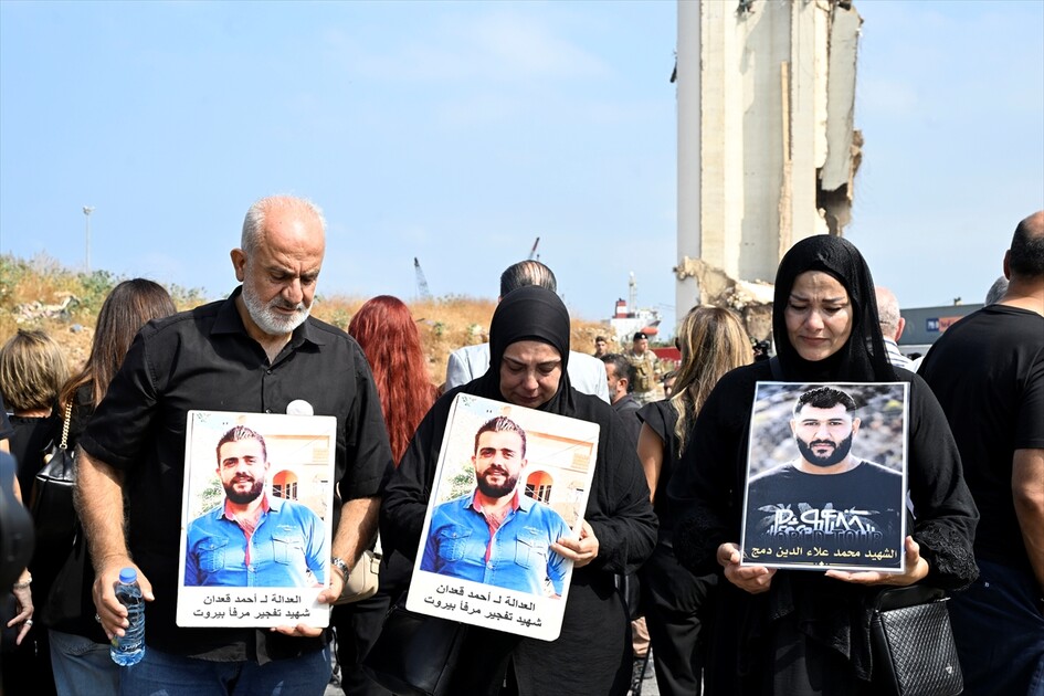 Lübnan'da Beyrut Limanı patlamasının 6. yılı dolayısıyla anma töreni düzenlendi