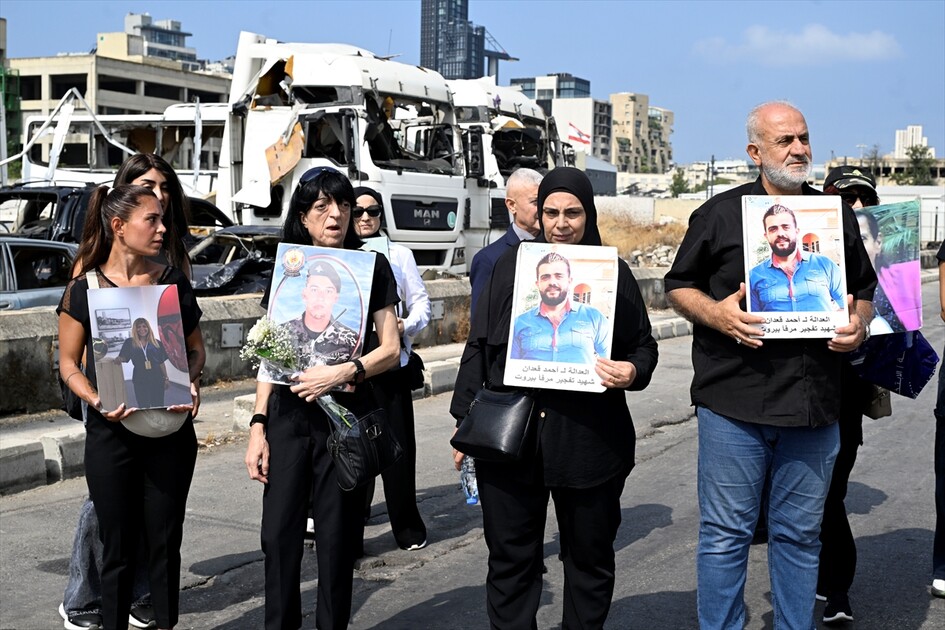 Lübnan'da Beyrut Limanı patlamasının 6. yılı dolayısıyla anma töreni düzenlendi