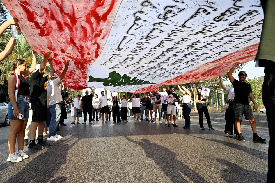 Lübnan'da Beyrut Limanı patlamasının 6. yılı dolayısıyla anma töreni düzenlendi