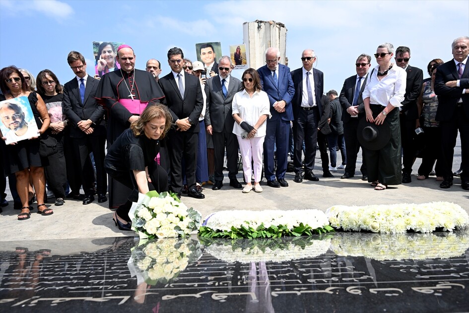 Lübnan'da Beyrut Limanı patlamasının 6. yılı dolayısıyla anma töreni düzenlendi