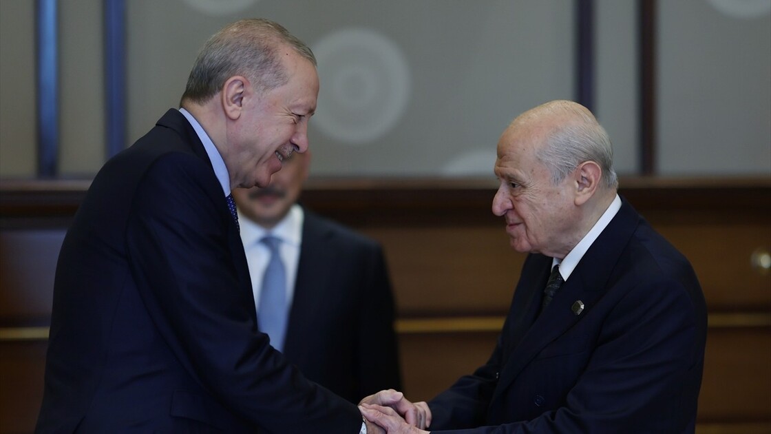 Cumhurbaşkanı Erdoğan, MHP Genel Başkanı Bahçeli'yi kabul etti
