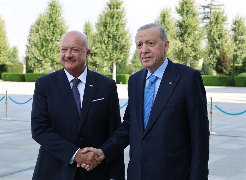 Cumhurbaşkanı Erdoğan, Avusturya Başbakanı Stocker'i resmi törenle karşıladı
