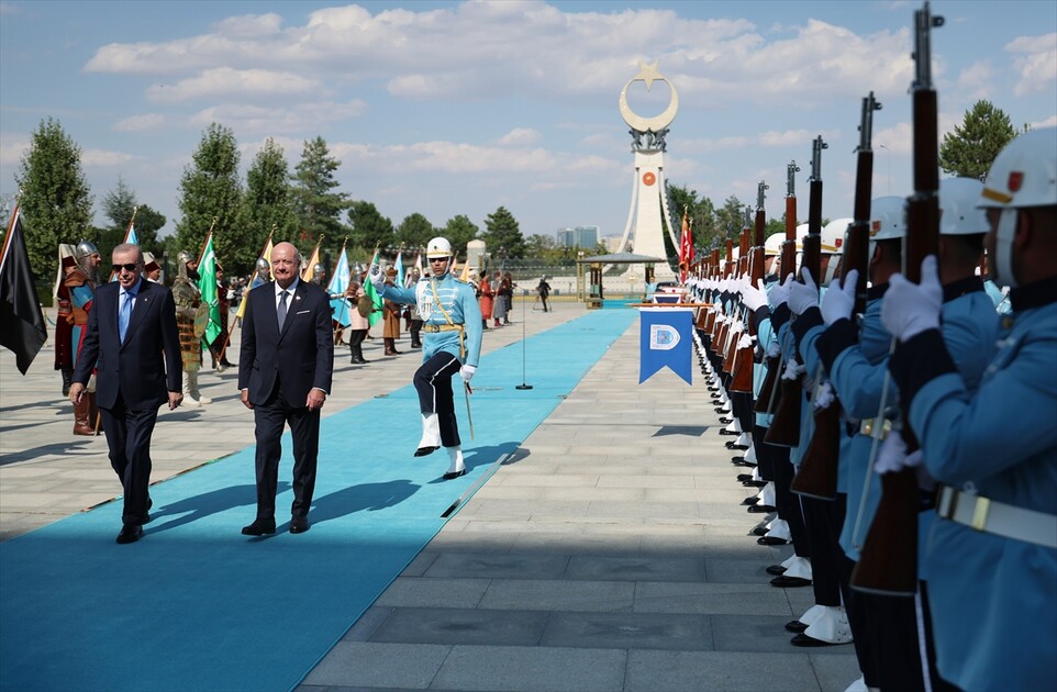 Cumhurbaşkanı Erdoğan, Avusturya Başbakanı Stocker'i resmi törenle karşıladı