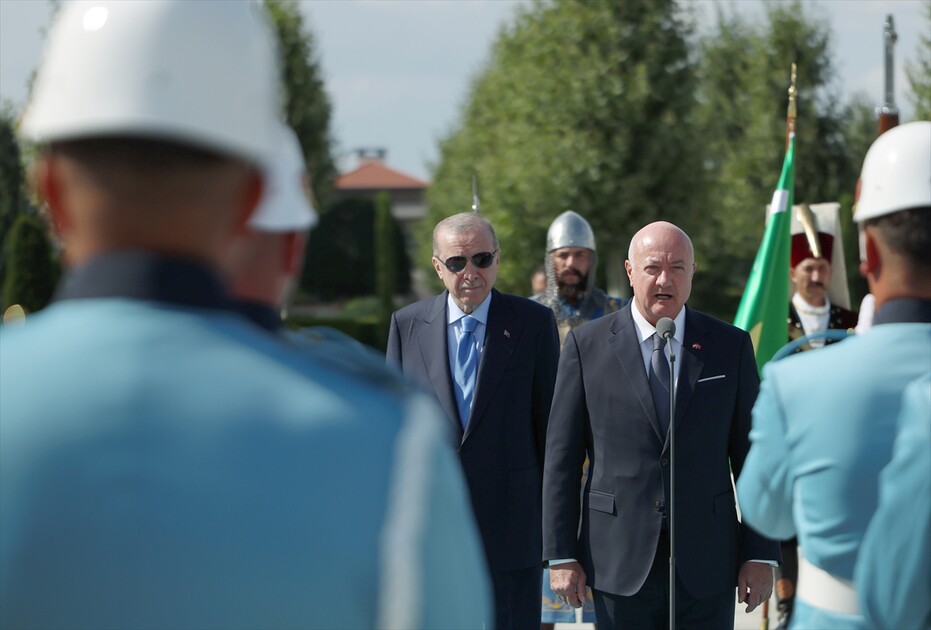 Cumhurbaşkanı Erdoğan, Avusturya Başbakanı Stocker'i resmi törenle karşıladı