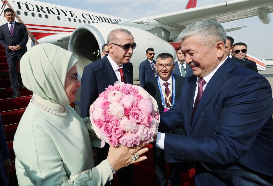 Le président Erdogan est arrivé au Kirghizistan