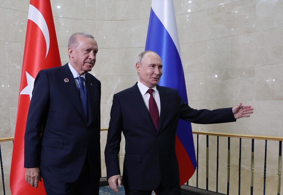 Cumhurbaşkanı Erdoğan, Rusya Devlet Başkanı Putin ile görüştü