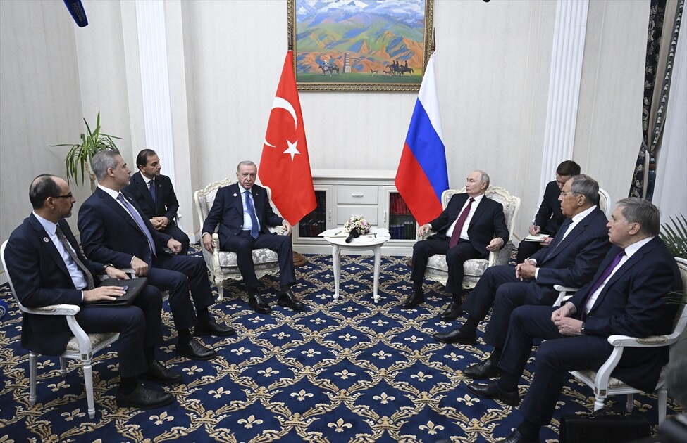 Cumhurbaşkanı Erdoğan, Rusya Devlet Başkanı Putin ile görüştü