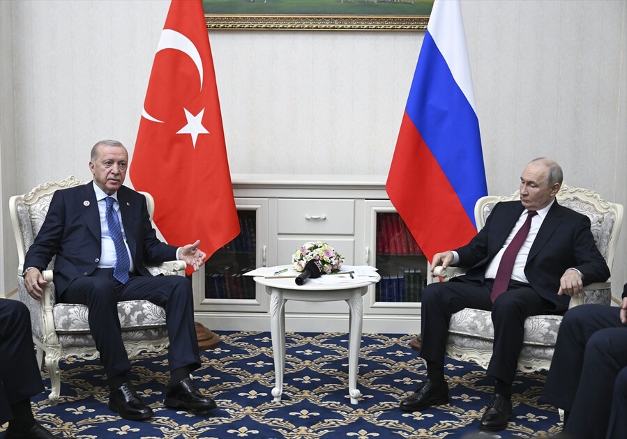 Cumhurbaşkanı Erdoğan, Rusya Devlet Başkanı Putin ile görüştü