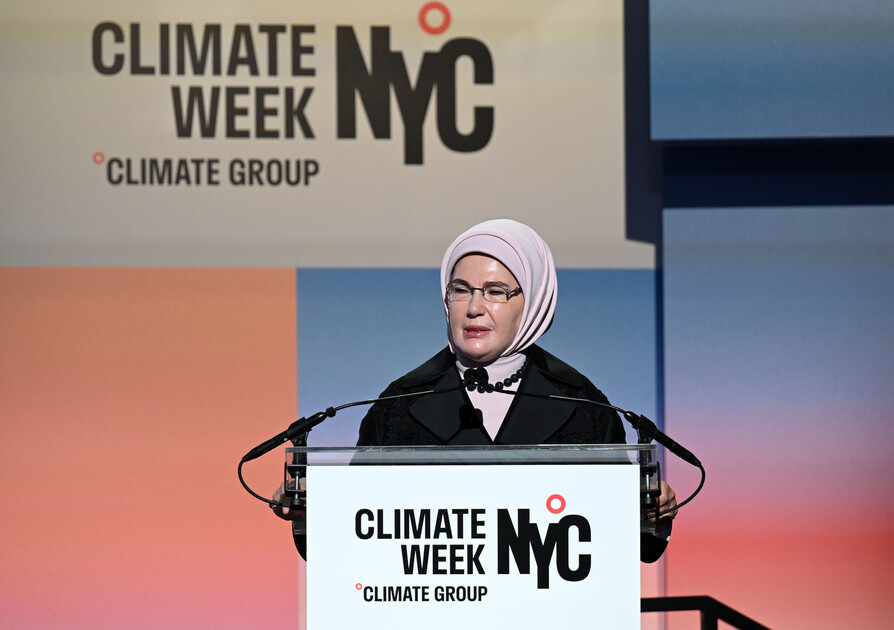 Emine Erdoğan, New York İklim Haftası açılışında konuştu: