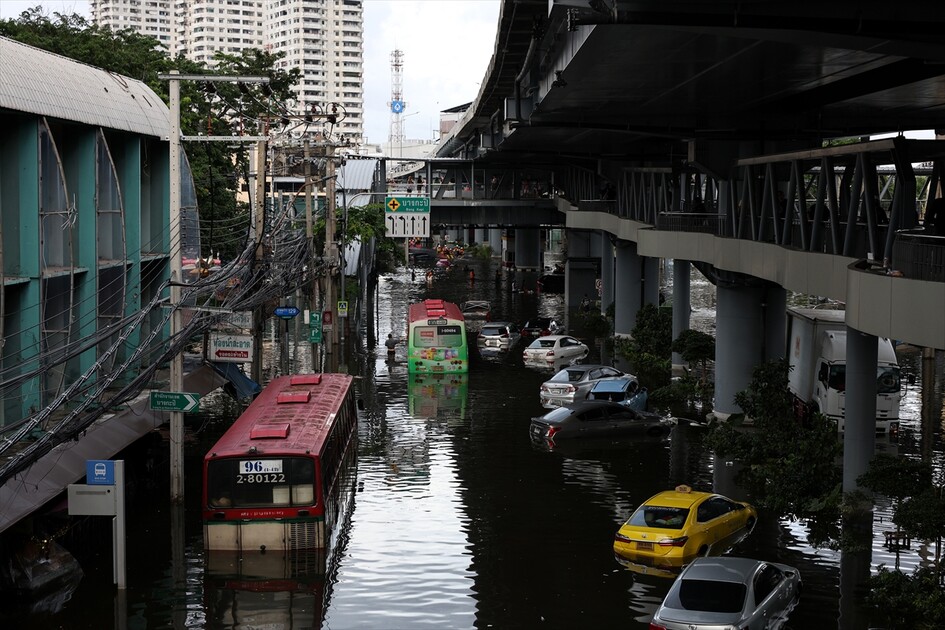 Aftermath of heavy rain in Bangkok