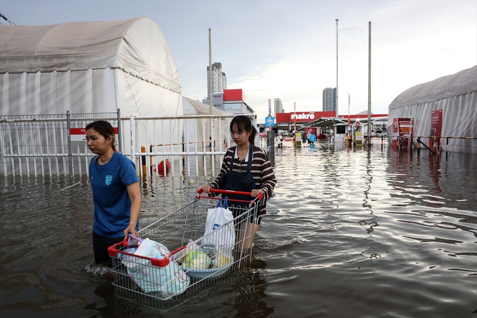 Aftermath of heavy rain in Bangkok