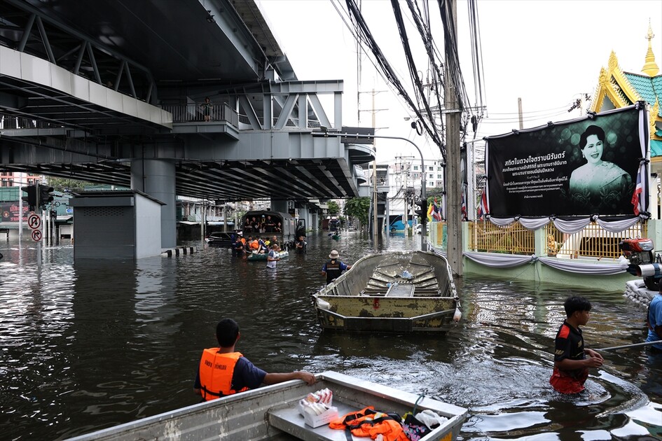 Aftermath of heavy rain in Bangkok