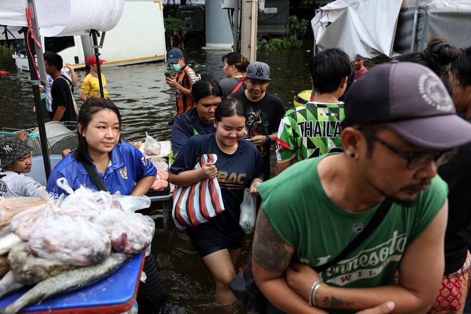 Aftermath of heavy rain in Bangkok