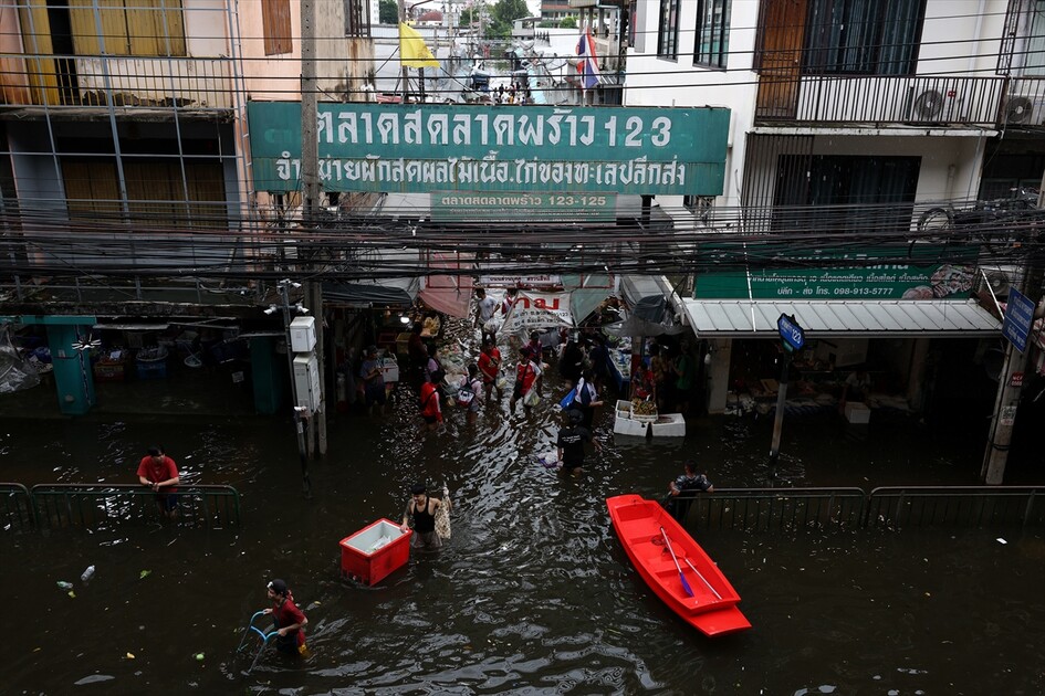 Aftermath of heavy rain in Bangkok