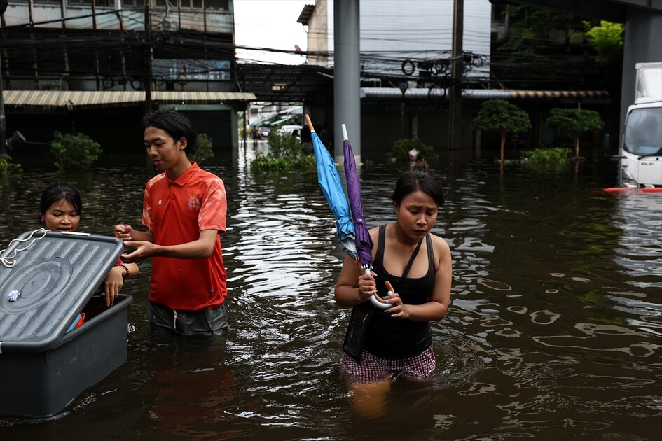 Aftermath of heavy rain in Bangkok