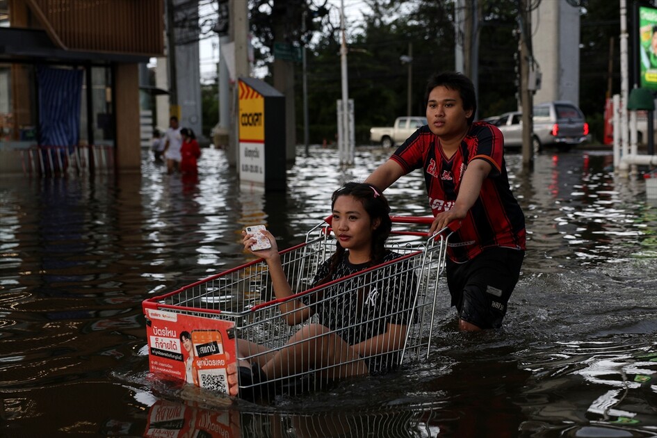 Aftermath of heavy rain in Bangkok
