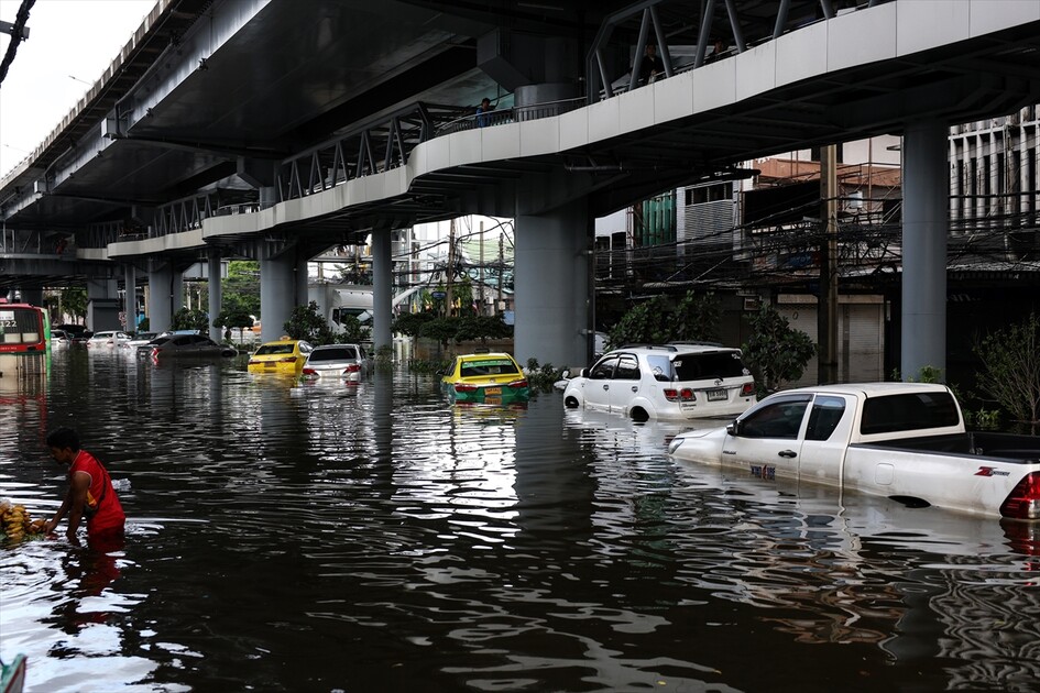 Aftermath of heavy rain in Bangkok