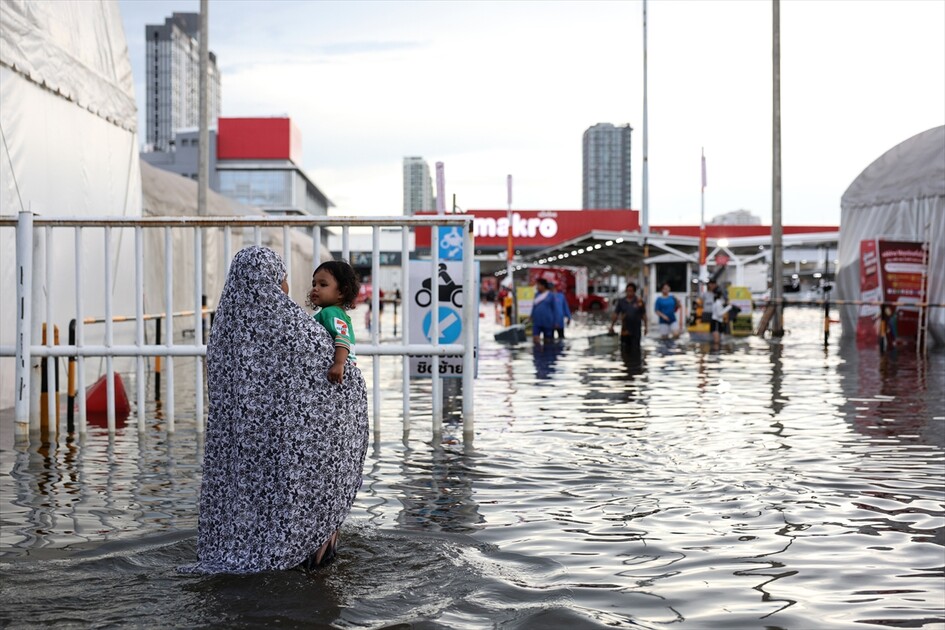 Aftermath of heavy rain in Bangkok