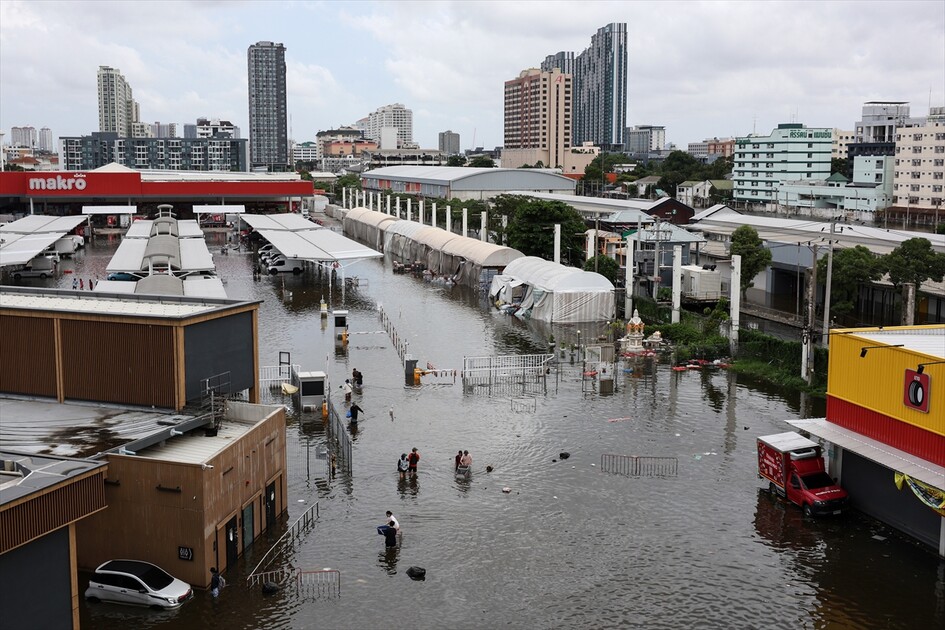 Aftermath of heavy rain in Bangkok