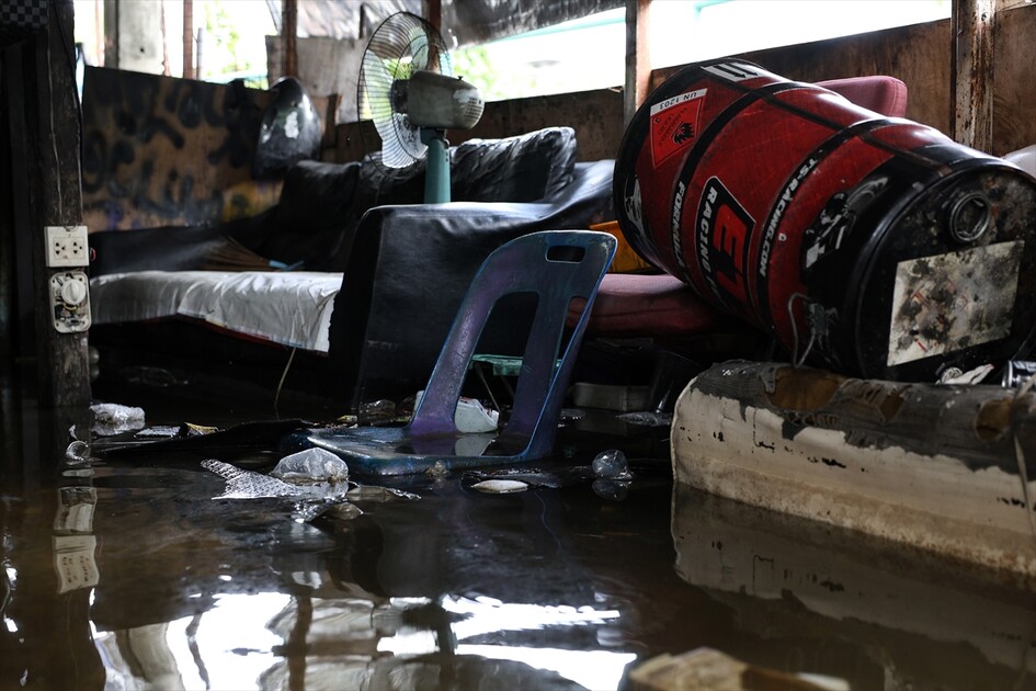 Aftermath of heavy rain in Bangkok