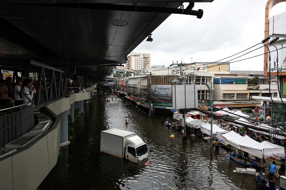 Aftermath of heavy rain in Bangkok