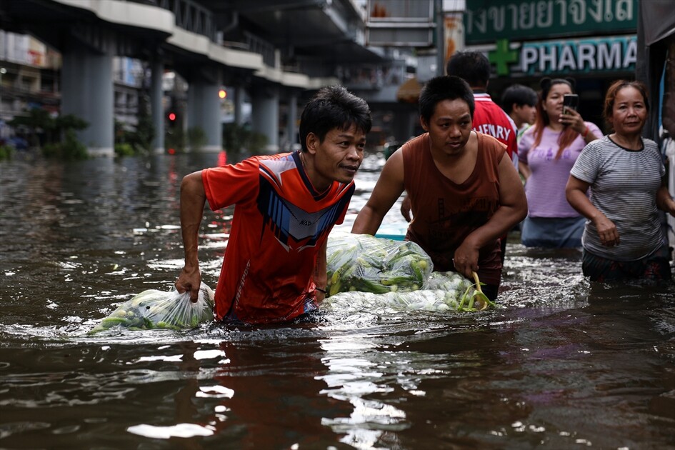 Aftermath of heavy rain in Bangkok