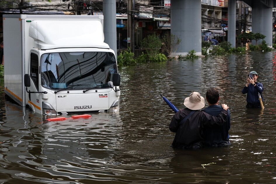 Aftermath of heavy rain in Bangkok