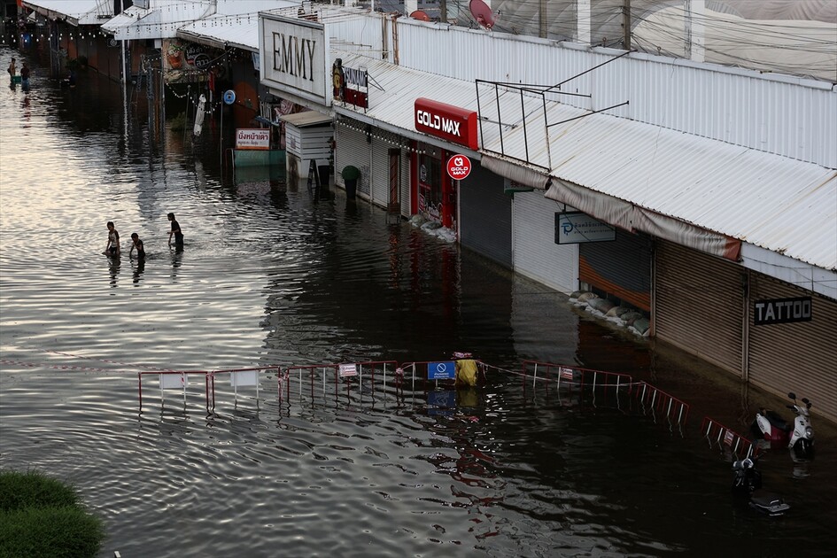 Aftermath of heavy rain in Bangkok