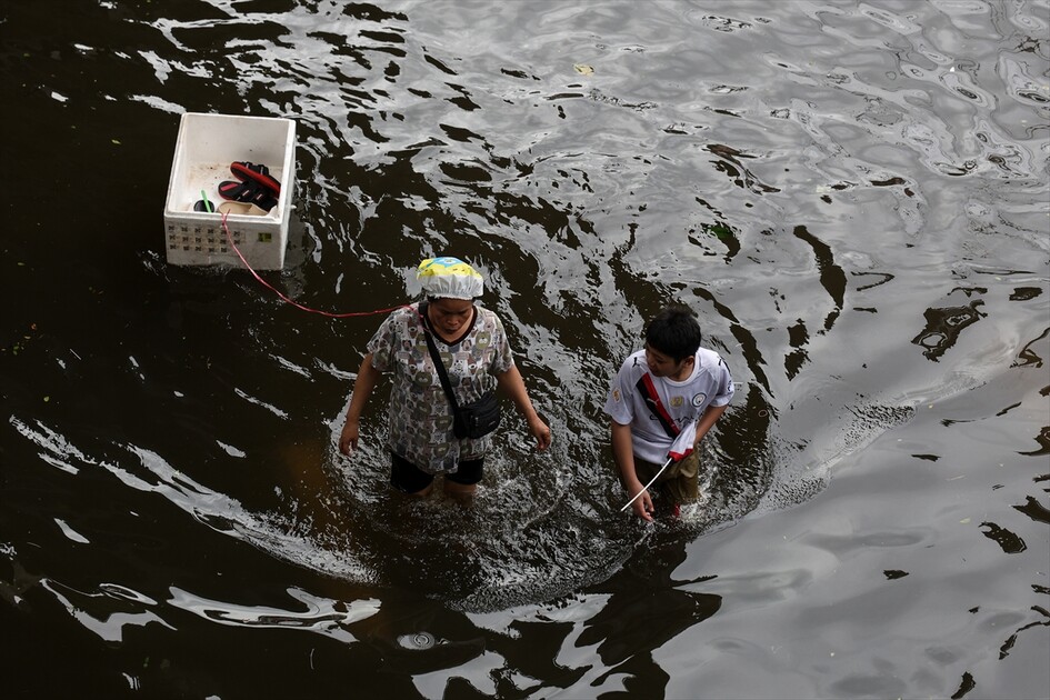 Aftermath of heavy rain in Bangkok