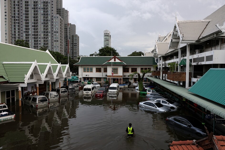 Aftermath of heavy rain in Bangkok