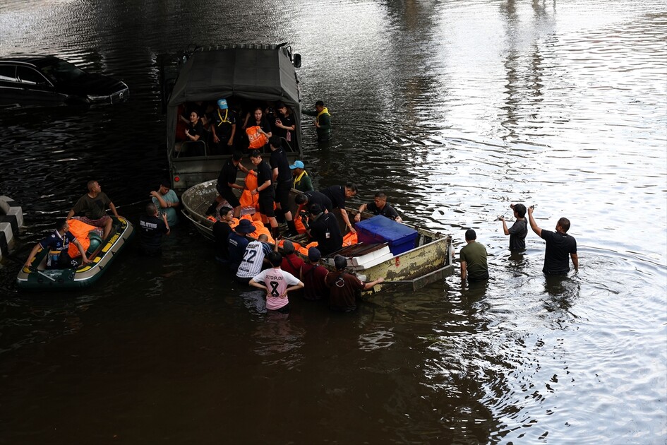 Aftermath of heavy rain in Bangkok