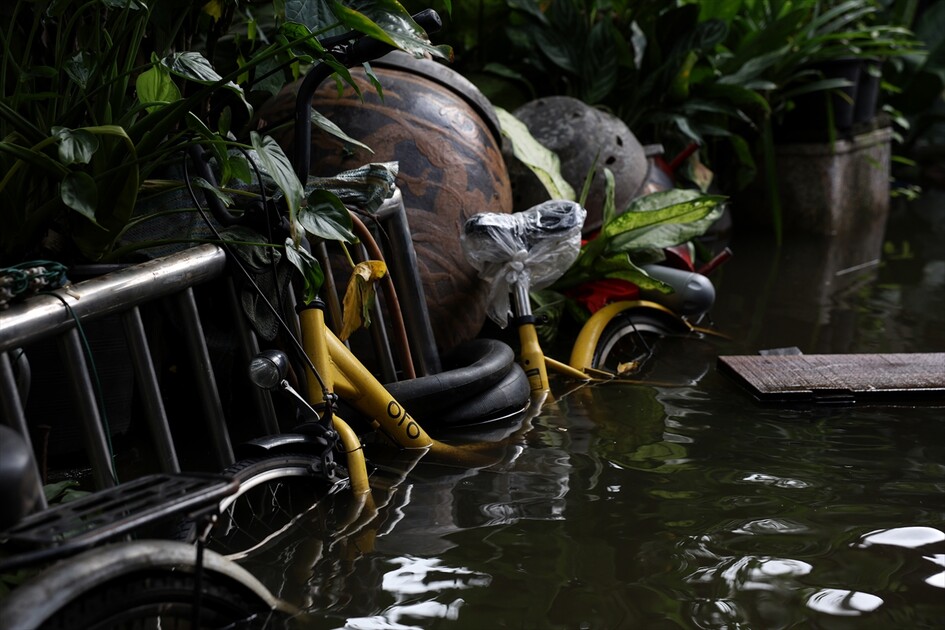 Aftermath of heavy rain in Bangkok