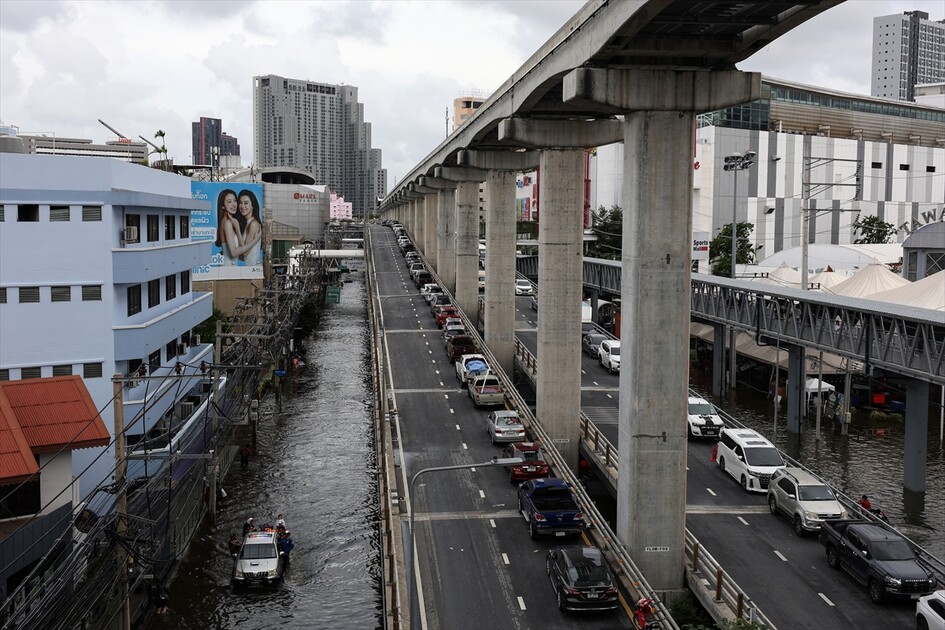 Aftermath of heavy rain in Bangkok