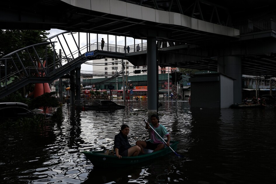 Aftermath of heavy rain in Bangkok